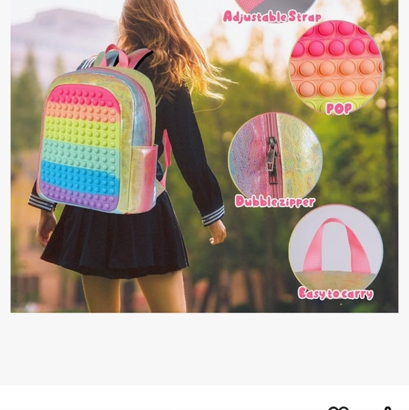 Book bag Pop it Flouresent colors - Picture 9 of 9